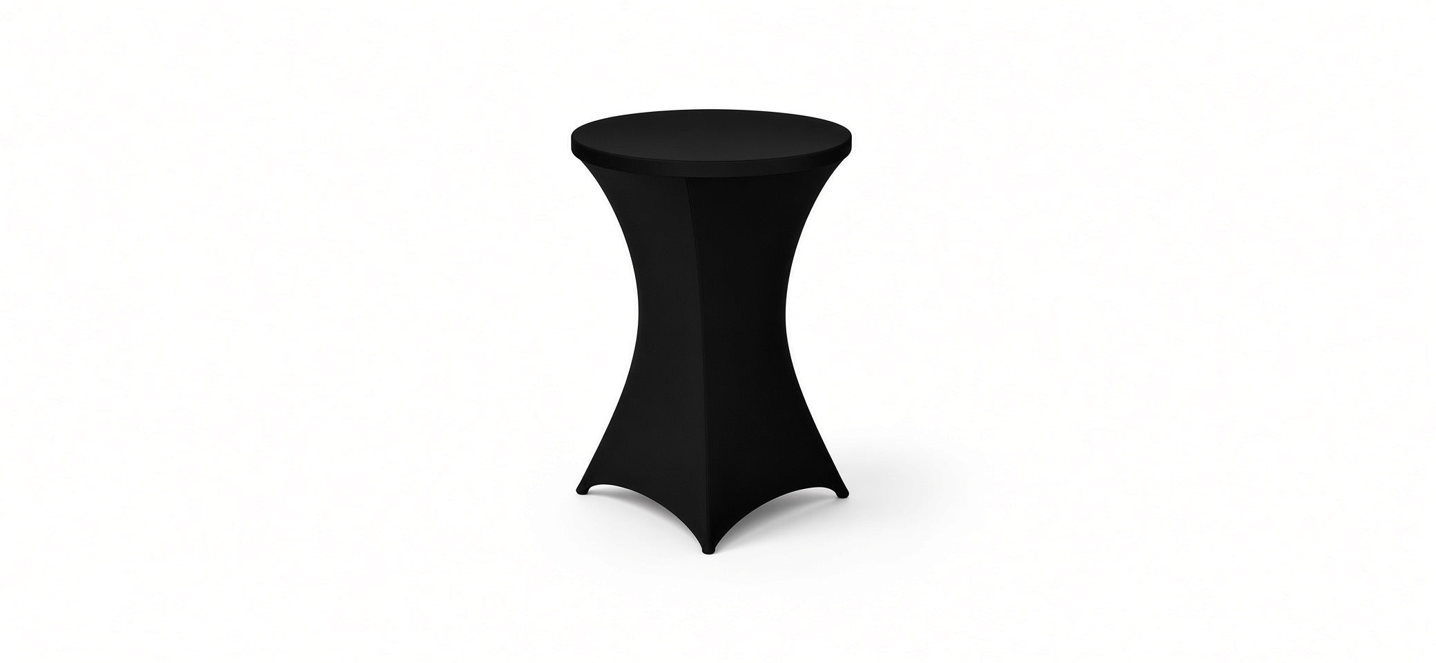 Cocktail Table Cover in Black - Spandex